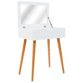 vidaXL Sminkbord med Spegel MDF 60x40x75cm