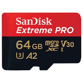 SanDisk Extreme Pro microSDXC Class 10 UHS-I U3 V30 A2 200/90MB/s 64GB