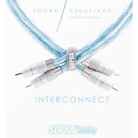Supra Sword Excalibur ISL Rhodium - Signalkabel RCA - 0,8m