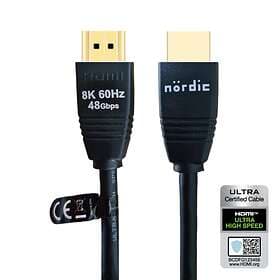 NÖRDIC 8K Certifierad 48Gbps HDMI - HDMI Ultra High Speed 3m