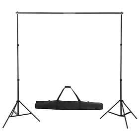 vidaXL Teleskopiskt Bakgrundssystem 155-300cm