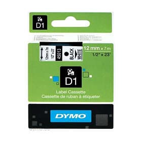 Dymo Märkband Svart/Vit D1 7M