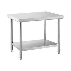 Royal Catering Rostfri arbetsbänk 100 x 70 cm Bärkraft 95kg