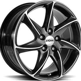 Ronal R51 Black Jet / Front polished 6,5X15 Cut 4/98 ET35 CB68,0 CB68