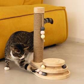 Designed By Lotte Inez Wood Scratch Post 38x25x48cm