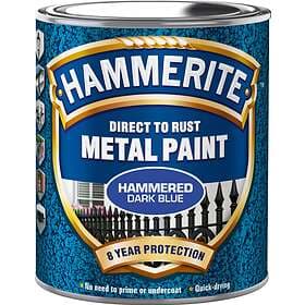 Hammerite Direct to Rust Metal Paint Hammered Dark Blue 0,75L