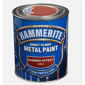 Hammerite Direct to Rust Metal Paint Hammered Red 0,75L