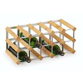 Traditional Wine Racks 15 Flaskors Påbyggnadsbart Vinställ Ljus