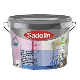 Sadolin Snickerifärg Vattenbaserad Halvblank G40 Inne 0,5L