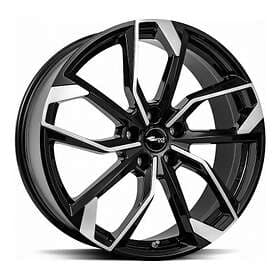 Brock Wheels RC34 Black Full Polish 8.5x19 5/114.30 ET54.5 CB67.1