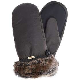 Barbour Wax with Fur Trim Mitten (Dam)