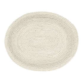 Dixie Jute Flätad Oval Vit