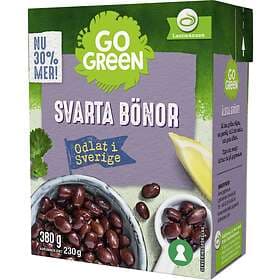 GoGreen Svenskodlade Svarta Bönor 380g