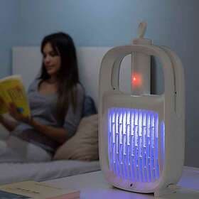 InnovaGoods 2 in 1 Rechargeable Mosquito Repellent Lamp and Insect-killing Racquet Swateck