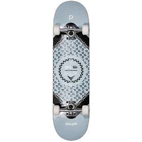 Playlife Heavy Metal Silver Skateboard