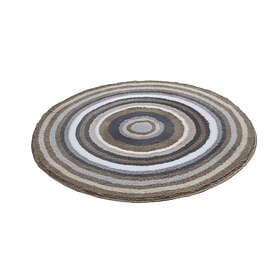 Kleine Wolke Badrumsmatta Mandala Taupe 80 cm rund