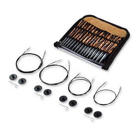 Prym KnitPro Ändstickorset Trä Set med utbytbara kablar 60-120 cm 4-10mm