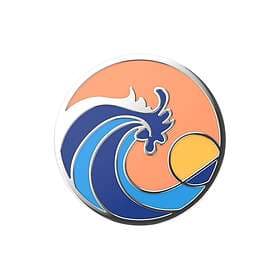 PopSockets Enamel Ride The Wave Coral