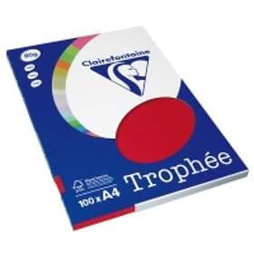 Clairefontaine Trophee Körsbärsrött 80g A4 100 st