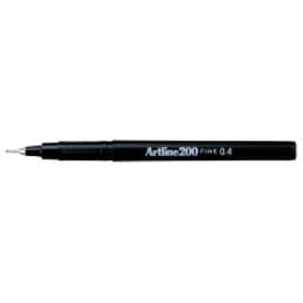 Artline 200 Fineliner Fine 0,4mm (svart)