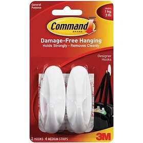3M Command Hook Självhäftande Medium Krok (2st)