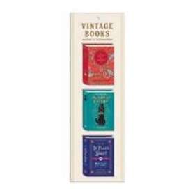 Vintage Books Shaped Magnetic Bookmarks