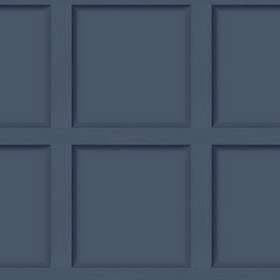 Holden Decor 12980 Modern Wood Panel 3D Effect Navy Blue Wallpaper 12982