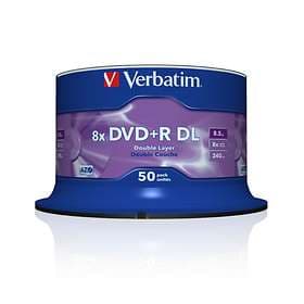 Verbatim DVD+R DL 8,5GB 8x 50-pack Spindel