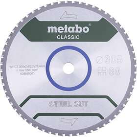 Metabo STEEL CUT CLASSIC 628651000 Cirkelsågblad 165 x 20 1,2 mm Antal tänder (per tum): 40 1 st