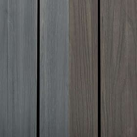 Kärnsund Wood Link Täckbräda DoubleDeck+ 10x170x2800 mm Vändbar 2-färger Silver/anthracite