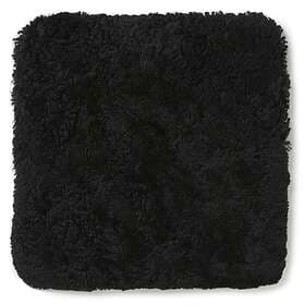 Skinnwille Fårskinnsdyna Kantig Curly Black 40x40cm 