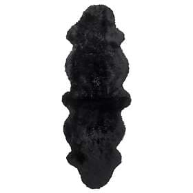Skinnwille Fårskinn Gently Dubbelt Black 60x180cm