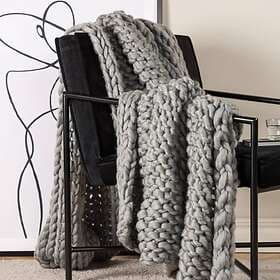 Venture Home Pläd Kate Throw Ljusgrå (130x170cm)