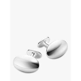 Georg Jensen MEN'S CLASSIC OVAL manschettknappar Silver