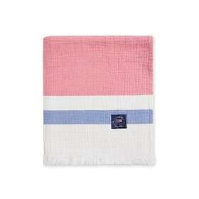 Lexington Filt Bomull Blå/Rosa/Vit (130x170 cm)