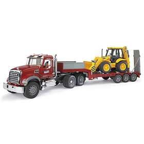 Bruder MACK Granite Låglastare med JCB 4CX lastare 02813