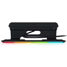 Razer Laptop Stand Chroma – laptopstativ med RGB Chroma-belysning (USB 3,0-hubb med 3 portar, 18 graders lutningsvinkel, aluminium och ergon