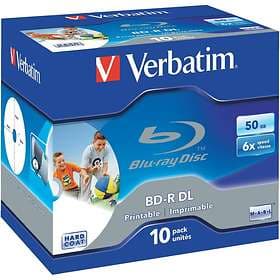 Verbatim BD-R DL 50GB 6x 10-pack Jewelcase Wide Printable