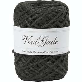 Creativ Company Naturhampa 1 Rl Naturhampa, svart, tjocklek 1-2 mm, 30 m/ rl. 503243
