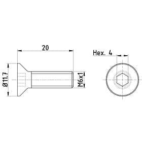 Textar Skruv, bromslamell TPM0015