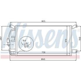 Nissens Kondensor, klimatanläggning 94797