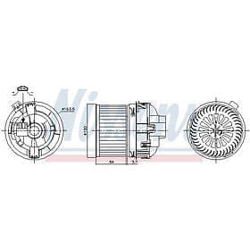 Nissens Kupéfläkt 87468