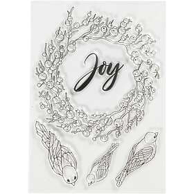 Woodware Craft Collection Studio Light Clearstamp - Joy 10,5x15 cm