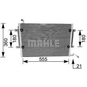 Mahle Original Kondensor, klimatanläggning AC 172 000S