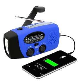 A-One Brand Vevradio 2000mah Powerbank Solceller Ficklampa