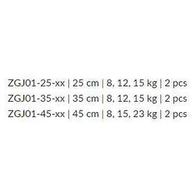 Mikado Fluorocarbon Jaws Leader 25 Cm Durchsichtig 12kg