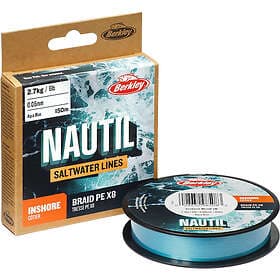 Berkley Nautil Inshore X8 150 M Braided Line Blå 0,300 mm