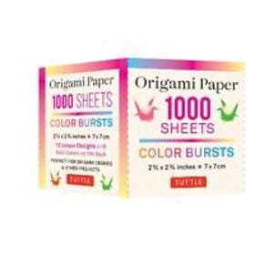 Origami Paper Color Bursts 1,000 Sheets 2 3/4 in 7 Cm