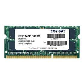 Patriot Signature SO-DIMM DDR3 1600MHz 4GB (PSD34G16002S)