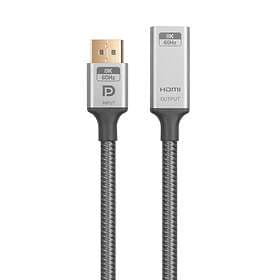 NÖRDIC Active 32,4Gbps DisplayPort - HDMI 0,5m
